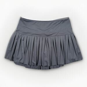 Gold Hinge Size Large Gray Skirt High Waisted Pleated Mini Tennis Activewear
